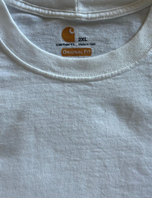 Carhartt White T Shirt 2XL Original Fit