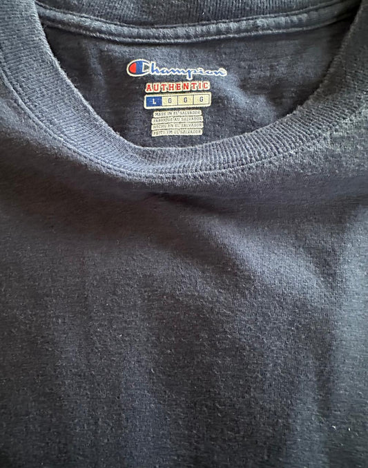 Champion T Shirt Bleu uni Taille L