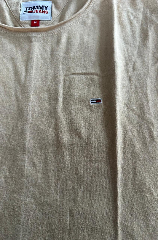 Tommy Jeans T Shirt Beige Creme Taille M