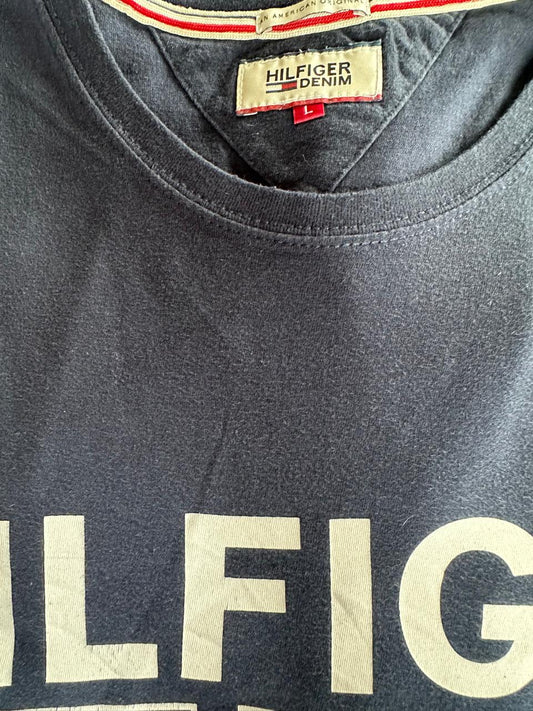 Hilfiger Denim T Shirt Bleu Taille L